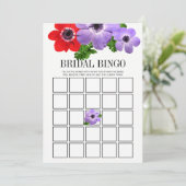 Brautparty Bingo Game Card Einladung (Stehend Vorderseite)