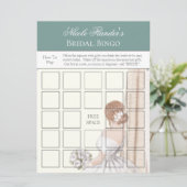 Brautparty - Bingo Game Card Einladung (Stehend Vorderseite)