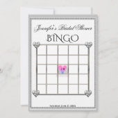 Brautparty Bingo Game Template Einladung (Vorderseite)