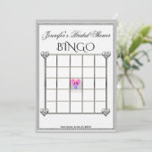 Brautparty Bingo Game Template Einladung (Stehend Vorderseite)