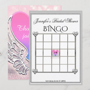 Brautparty Bingo Game Template Einladung