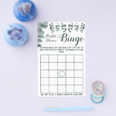 Brautparty Bingo Greenery Eukalyptus Game Card Flyer (Einzeln)
