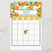 Brautparty BINGO - Orange (Vorderseite)