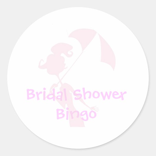 Brautparty Bingo Stickers (Vorderseite)