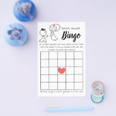Brautparty Bingo Wedding Couple Game Card Flyer (Einzeln)