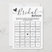 Brautparty Bingo Wedding Elegante Kalligraphie Einladung (Vorderseite)