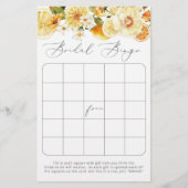 Brautparty-Bingospiel Wasserfarben (Vorderseite)