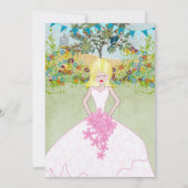 Brautparty Bird Cage Kissing Love Birds Einladung (Rückseite)