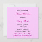 Brautparty Black Crosses benutzerdefinierte Einlad Einladung (Rückseite)