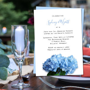 Brautparty Blaue Blumen Jack n Jill Paare Einladung