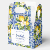 Brautparty Blauer Mittelmeerlemon Geschenkschachtel (Geöffnet)