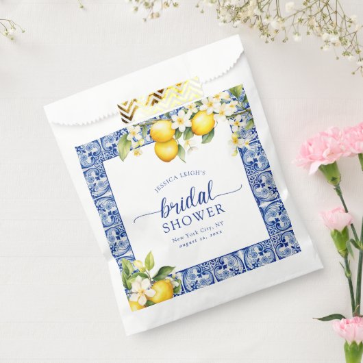 Brautparty Blauer Mittelmeerlemon Geschenktütchen (Versiegelt)