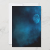 Brautparty blauer Mond Einladung (Rückseite)