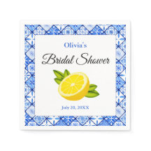 Brautparty Blauer Tile Lemon