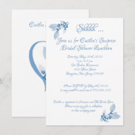 Brautparty, blaues Wasser Einladung