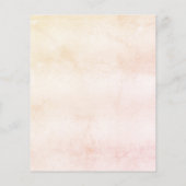 Brautparty-Blonde-Braut-Rose Einladung (Rückseite)