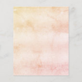 Brautparty-Blonde-Braut-Rose Einladung Flyer (Hinten)