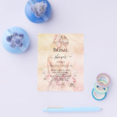 Brautparty-Blonde-Braut-Rose Einladung Flyer (Einzeln)