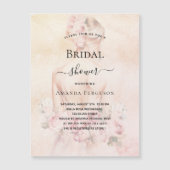 Brautparty blonde Braut Rose Gold Luxus Magneteinladung (Vorderseite)