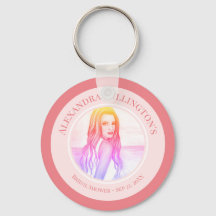 Brautparty Blonde Hair Girl auf dem Beach Circle