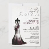 Brautparty Bloom Dahlia Einladung (Vorderseite)