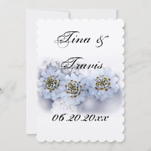 Brautparty Blossoms Party Familienfreunde Gäste Einladung (Rückseite)