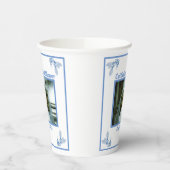 Brautparty Blue Foto Pappbecher (Links)