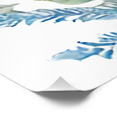 Brautparty Blue Hydrangeas personalisieren - Willk Fotodruck (Ecke)