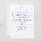 Brautparty Blue Rain Watercolor Einladungen (Vorderseite)