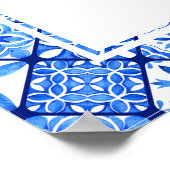 Brautparty "Blue Tile" von Lemon Poster (Ecke)