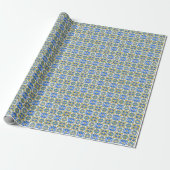 Brautparty Blue Tiles Geschenkpapier (Ungerollt)