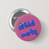 Brautparty Blume Bouquet Button Button (Vorne & Hinten)