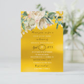 Brautparty Blume Brunch Spark Einladung (Stehend Vorderseite)