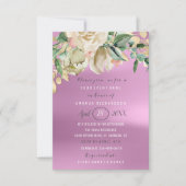 Brautparty Blume Brunch Spark Lila Einladung (Vorderseite)