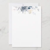 Brautparty Blume Einladung (Rückseite)