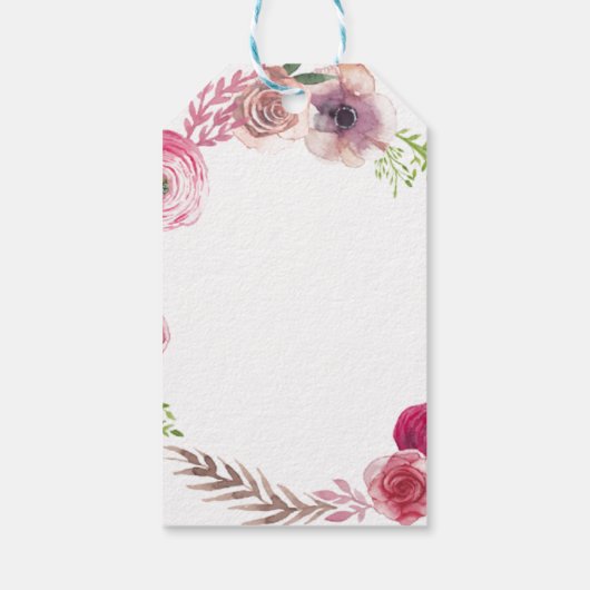 Brautparty-Blume Geschenkanhänger (Rückseite)