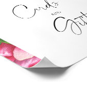 Brautparty - Blume - Karten und Geschenke Poster (Ecke)