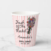Brautparty-Blumen Pappbecher (Vorderseite)