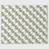 Brautparty-Blumenblätterpapier zum Hochzeitsfeiern Geschenkpapier (Flach)