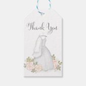 Brautparty Blush Aquarellfarben Vielen Dank Geschenkanhänger (Vorderseite)