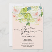 Brautparty Blush Pink Einladung (Vorderseite)