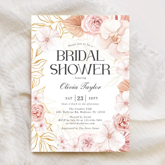 Brautparty Blush Pink Einladung