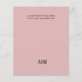 Brautparty Blush Pink Floral Gold Modern Flyer (Hinten)