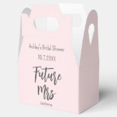 Brautparty Blush Pink Future Mrs. Favor Box Geschenkschachtel (Geöffnet)
