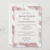 Brautparty Blush Pink Glam Einladung (Vorderseite)