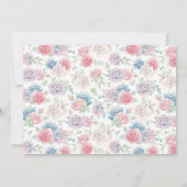 Brautparty "Blush Pink Tiered Cake Succules" Einladung (Rückseite)