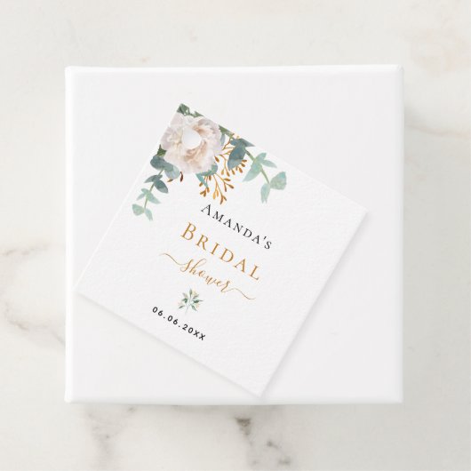 Brautparty Blütenblättrige Eukalyptus-Pflanzen ele Geschenkanhänger (Beispiel)