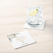 Brautparty Blütenblättrige Eukalyptus-Pflanzen ele Rechteckiger Pappuntersetzer (Vor Ort)