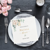 Brautparty Blütenblättrige Eukalyptus-Pflanzen ele Serviette