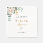 Brautparty Blütenblättrige Eukalyptus-Pflanzen ele Serviette (Vorderseite)